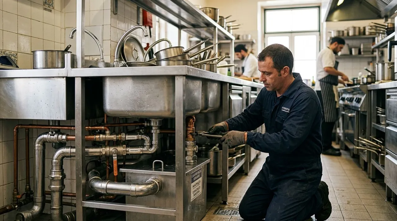 Canalização Cozinha Industrial Restauração: Guia 2026