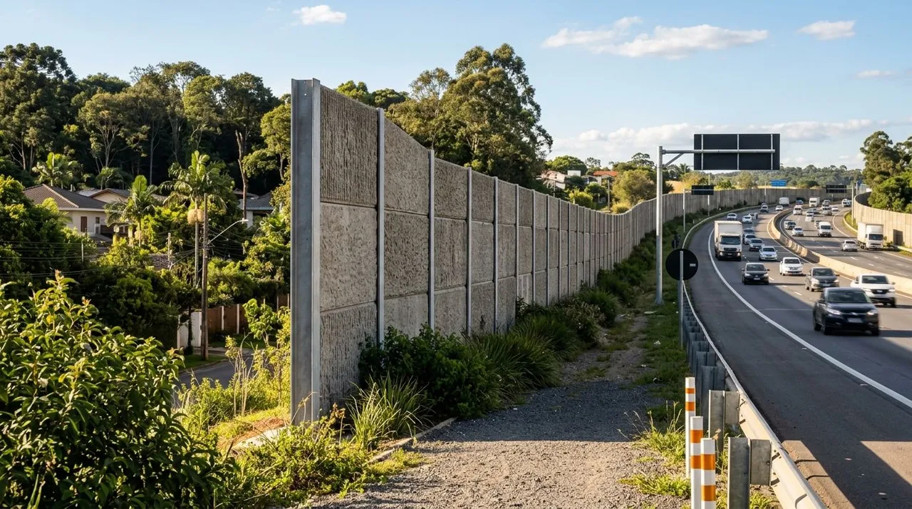 Muro Acústico Contra Ruído de Estrada: Guia 2026