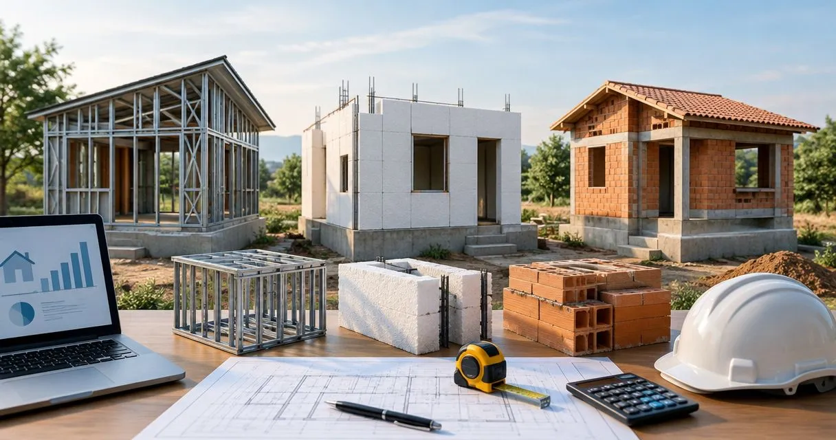 Preço por m2 de construção: LSF vs ICF vs tradicional 2026