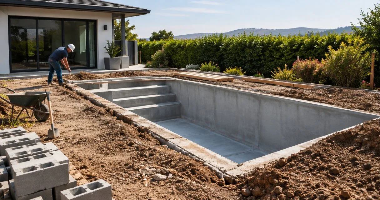 Quanto tempo demora a construção de uma piscina?