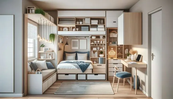 Maximizando Espaço e Estilo em Quartos Pequenos: Estratégias Eficazes