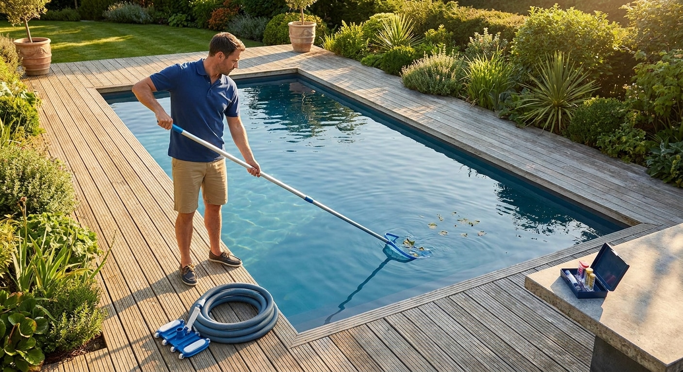Como fazer a manutenção de uma piscina ao longo do ano