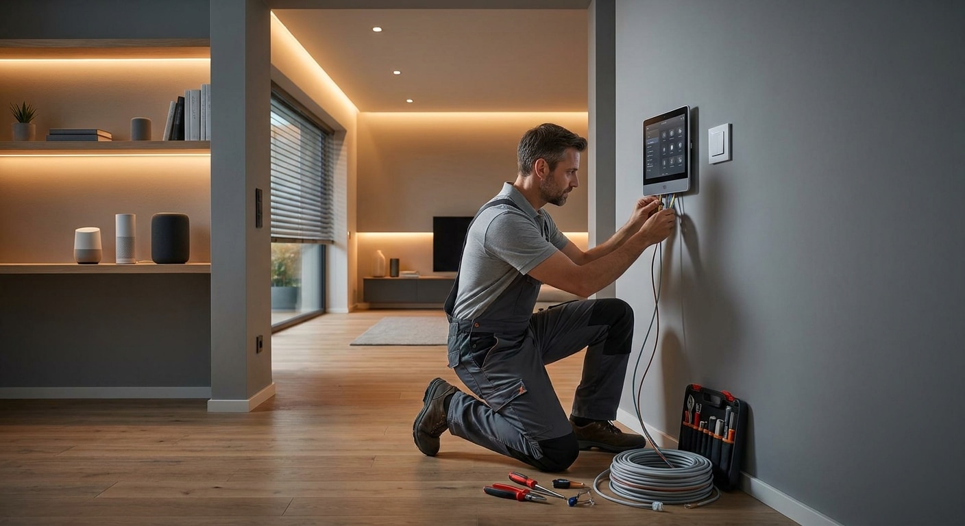 Instalação elétrica para casas inteligentes
